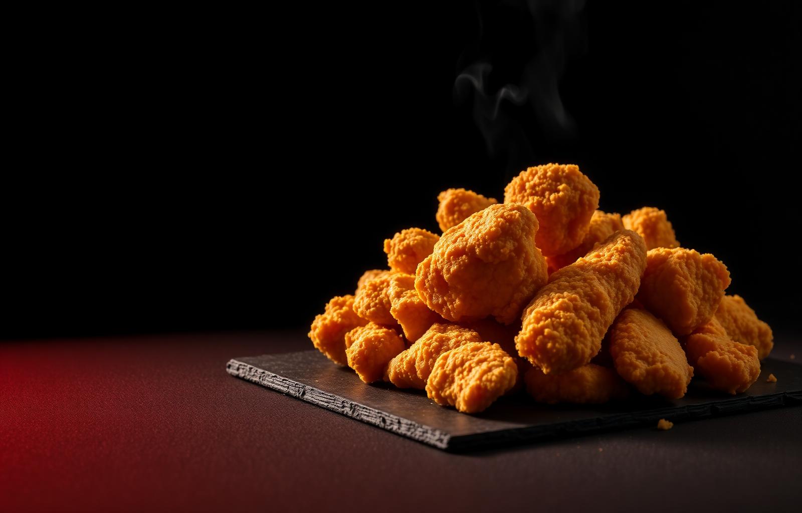 Pedaços de frango frito crocante American Crispy Chicken